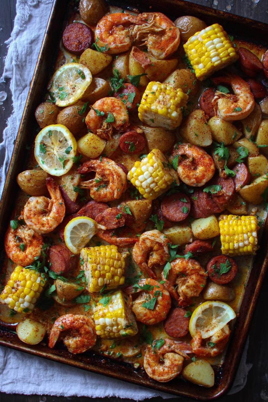 Sheet Pan Shrimp Boil