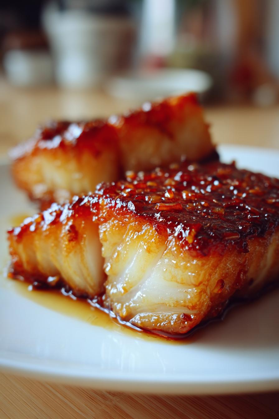 baked honey marinated cod