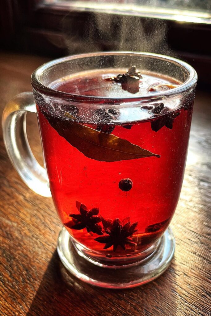 This is the magical tea of Bay Leaf, Clove, Cinnamon, and Hibiscus that every woman needs.