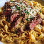 creamy cajun steak alfredo