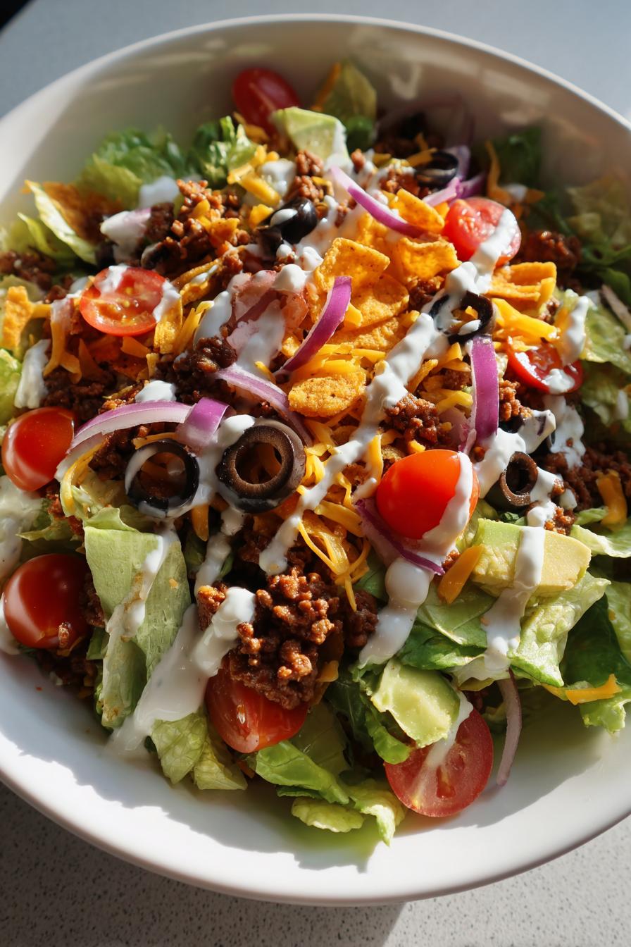 dorito taco salad - detail 1