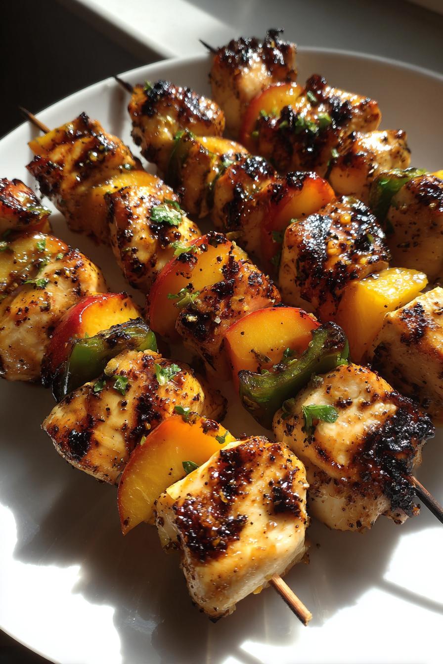 jalapeno peach chicken skewers recipe - detail 2