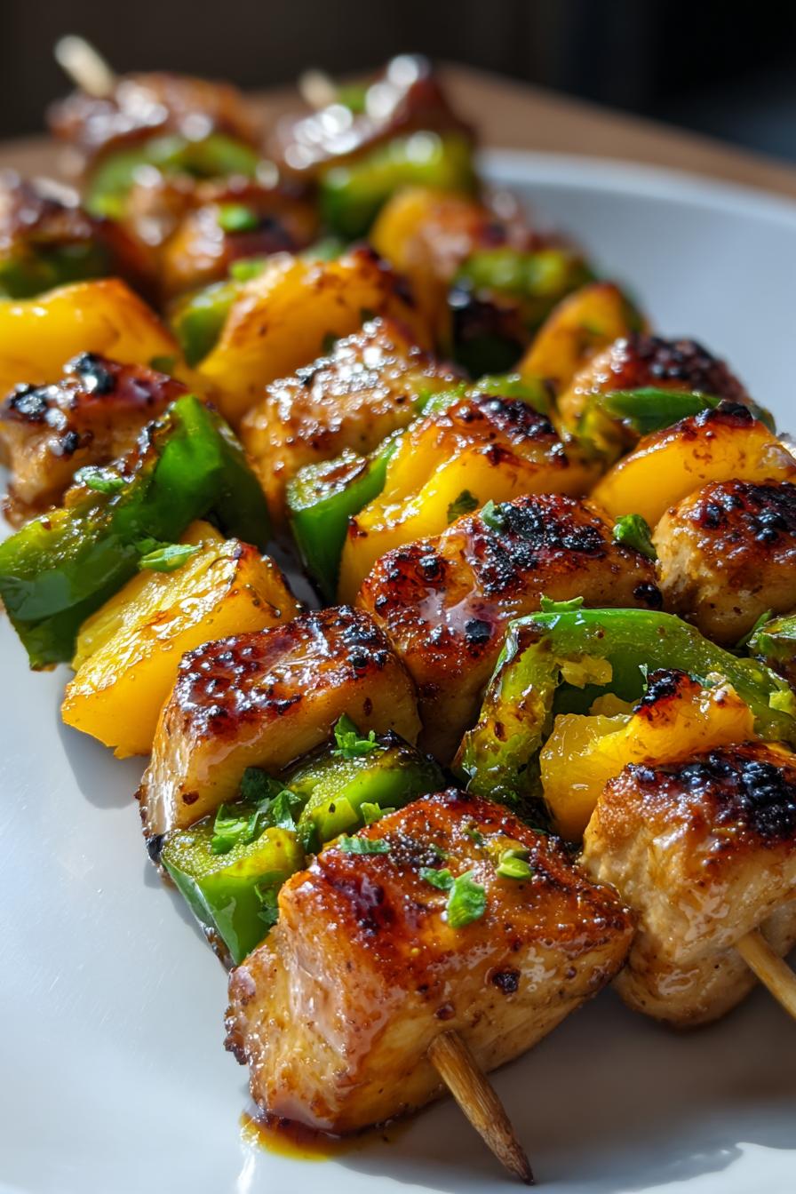 jalapeno peach chicken skewers recipe