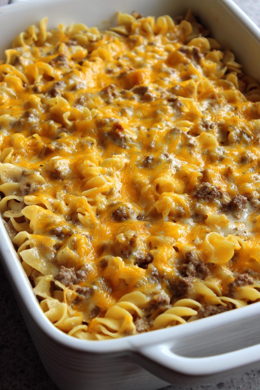 sour cream beef noodle casserole